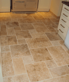 Opus romane kitchen floor by Harrogate tiler PRD ceramics