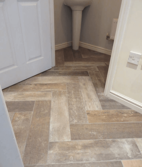 Plank tiling by Harrogate tilers PRD Ceramics